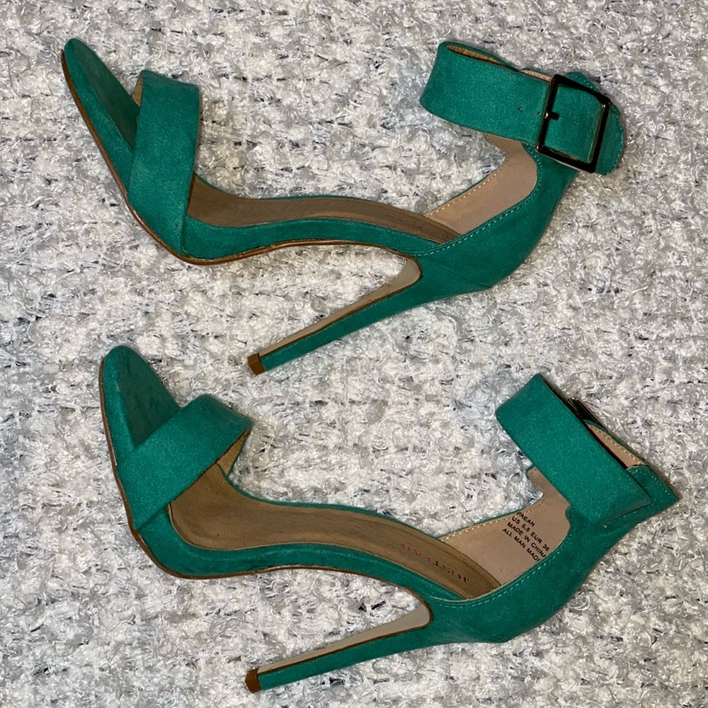 Beautiful teal high heels